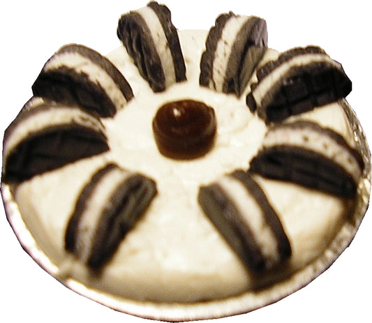 Dollhouse Cookie Cream Pie 1:12 Scale Miniature Food Kitchen Dessert Bakery