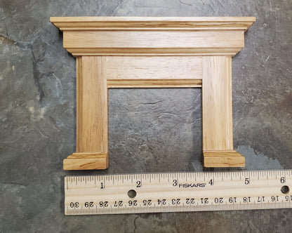 Dollhouse Fireplace Wood Surround Light Oak Finish 1:12 Scale Furniture