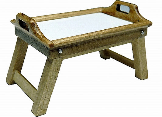 Dollhouse Wood Breakfast Tray Plain 1:12 Scale Miniature Kitchen