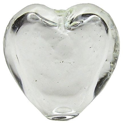Dollhouse Heart Shaped Glass Bud Vase Clear 1:12 Scale Miniature
