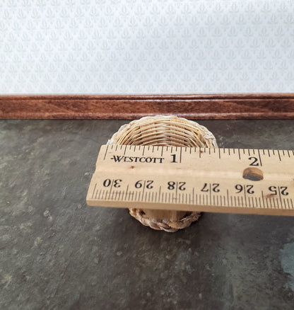 Dollhouse Bushel Basket Empty Natural Fiber 1:12 Scale Miniature