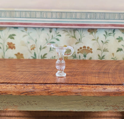 Dollhouse HALF SCALE Clear Elongated Pitcher 1:24 Miniature Kitchen