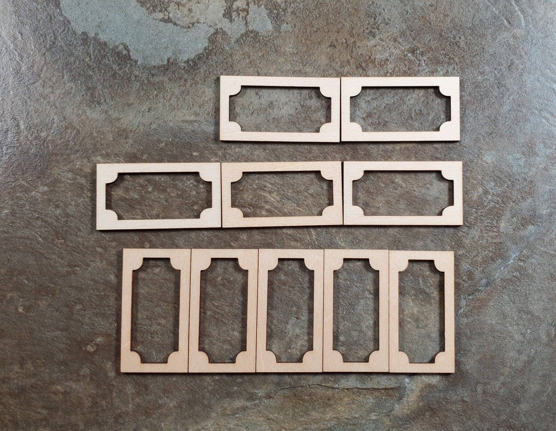 Dollhouse HALF SCALE Wall Panels 1 Layer Classic Style x10 1:24 Scale 1.5" Tall
