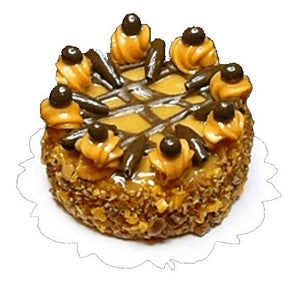 Dollhouse Chocolate Lattice Cake 1:12 Scale Miniature Dessert Kitchen Food