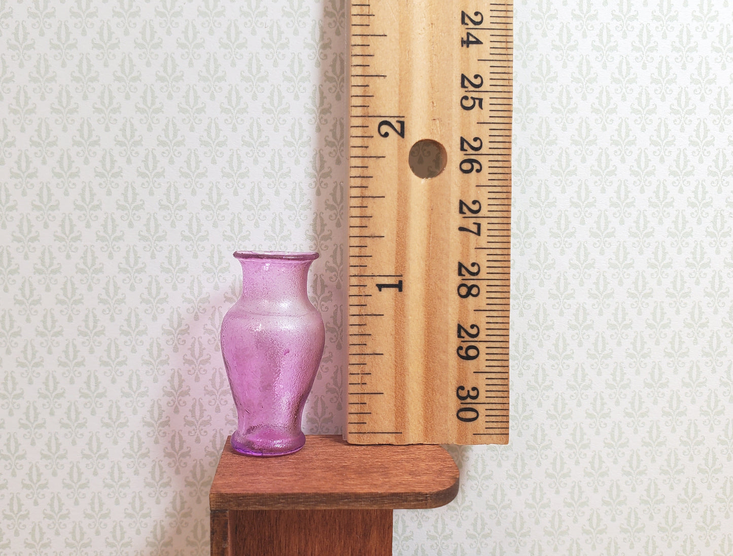 Dollhouse Miniature Pedestal Vase Lavender Large 1:12 Scale for flowers