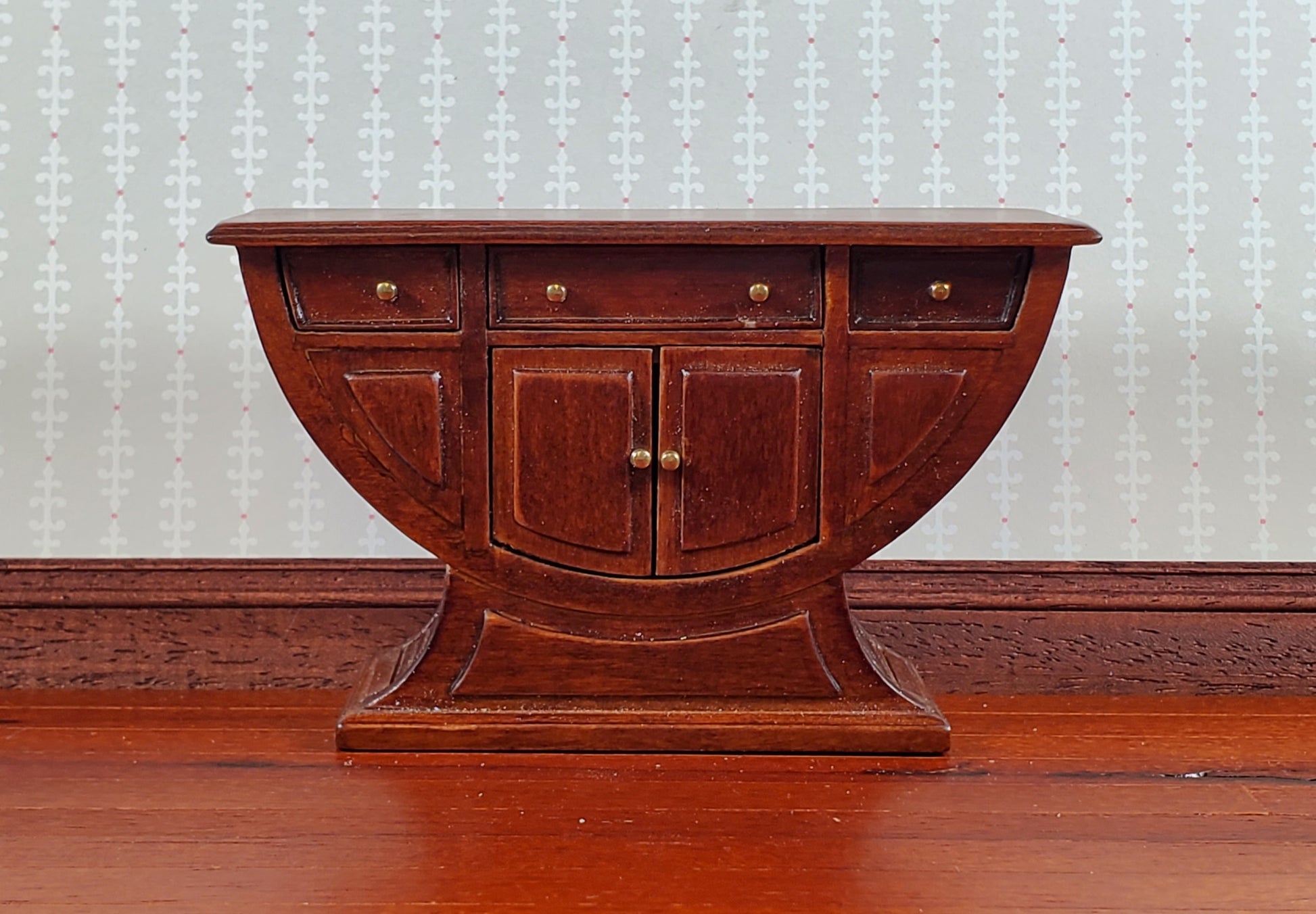 Bespaq Dollhouse Side Board Buffet Art Deco 1:12 Scale Miniature Furniture