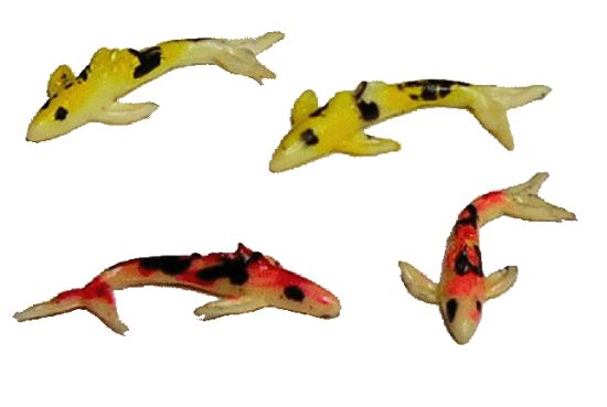 Dollhouse Japanese Koi 1:12 Scale Miniature Dioramas Animals Pets Decor