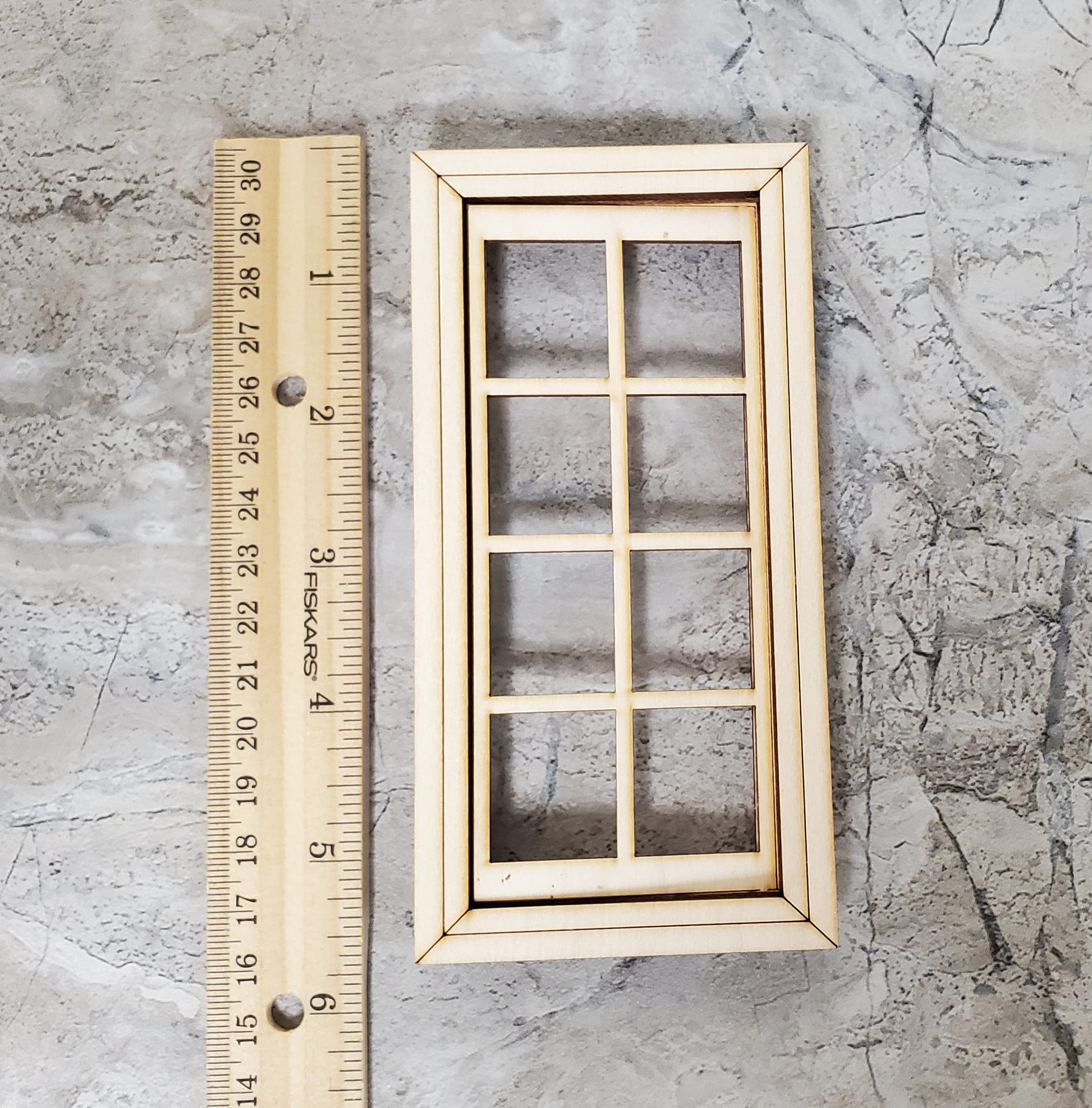 Dollhouse Working Window 8 Pane 1:12 Scale Miniature 404CW by Alessio