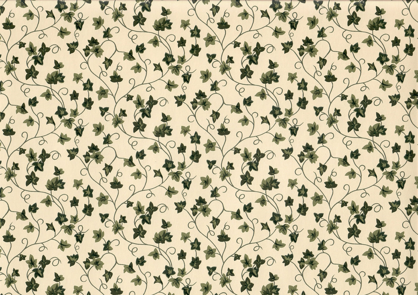Dollhouse Wallpaper Climbing Ivy Beige 3 Sheets 1:12 Scale Miniature
