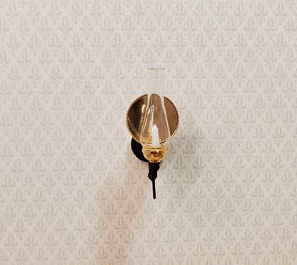 NON-Working Dollhouse Kerosene Wall Sconce Lamp 1:12 Scale Miniature