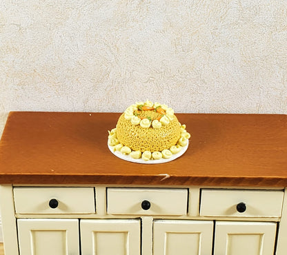 Dollhouse Large Carrot Cake 1:12 Scale Miniature Dessert Food