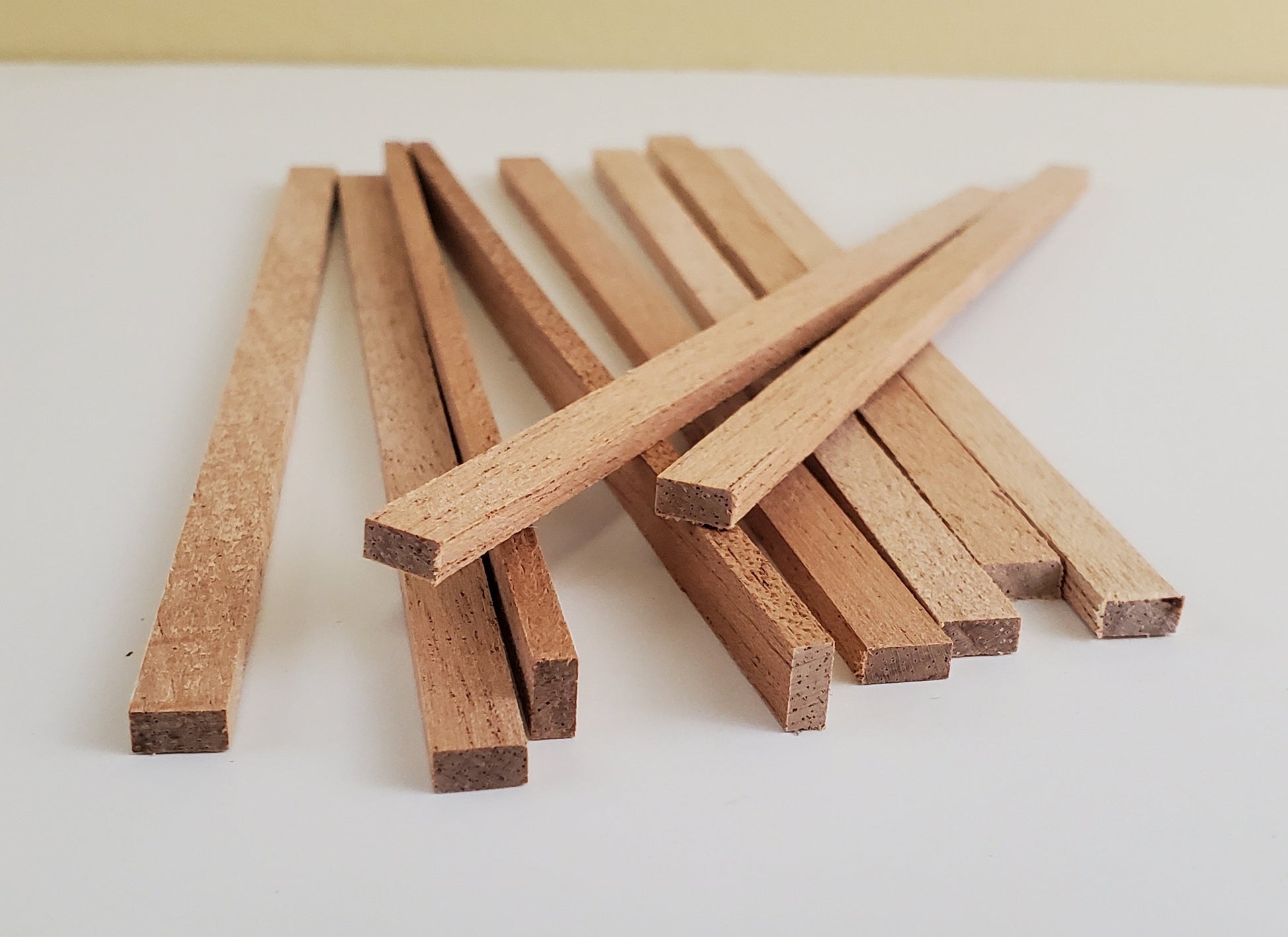 Mahogany Wood Strips x10 1/8" x 1/4 x 6" Long Crafts Models Miniatures