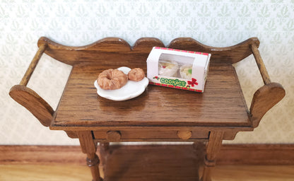 Dollhouse Xmas Cookies in Xmas Window Box 1:12 Scale Miniatures Food Bakery