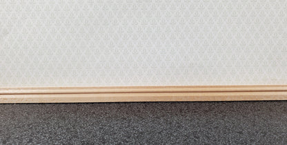 Dollhouse Baseboard 5 Pieces Trim Molding 12mm x 45cm long 1:12 Scale Skirting