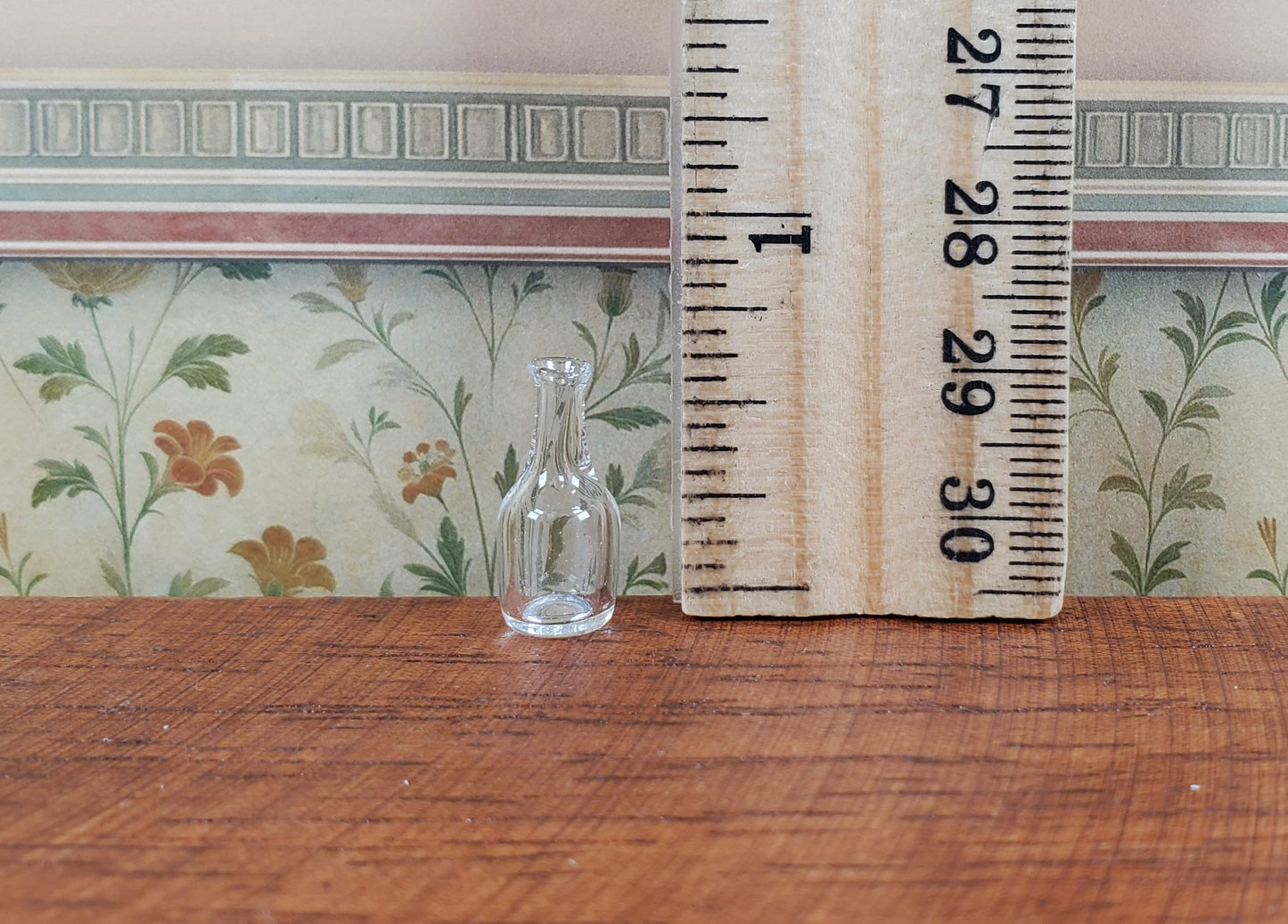 Dollhouse Small Glass Bottle 1:12 Scale Miniature Decoration Drinks