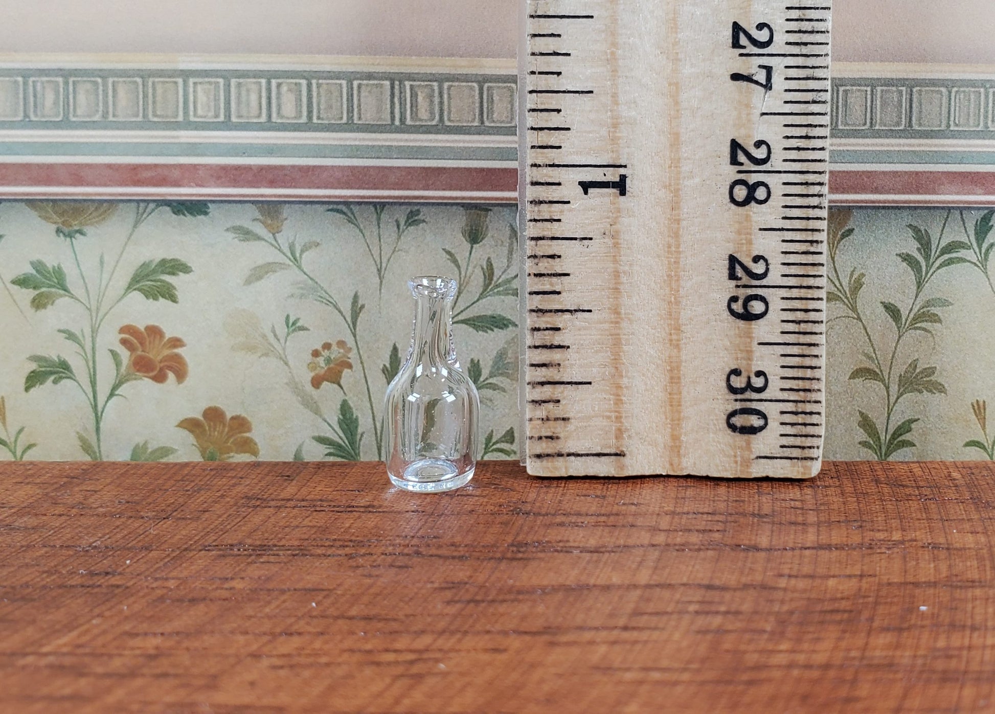Dollhouse Small Glass Bottle 1:12 Scale Miniature Decoration Drinks