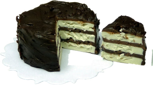 Dollhouse 3 Layer Chocolate Cake Sliced 1:12 Scale Miniature Dessert Food Bakery