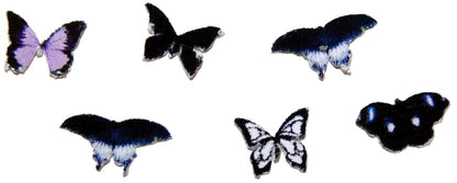Dollhouse Black Butterfly Set of 6 1:12 Scale Miniature Decor Accessories