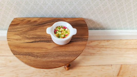 Dollhouse Spicy Corn Side Dish in a Pot 1:12 Scale Miniature Food