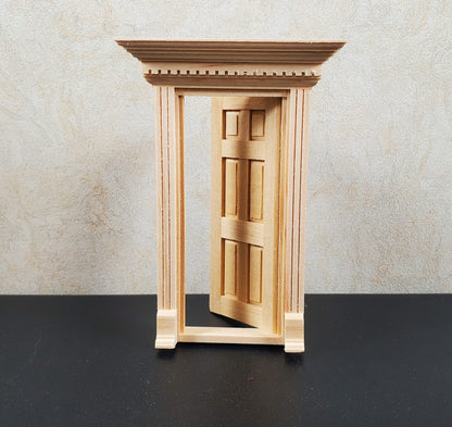 Dollhouse HALF SCALE 1:24 Exterior Yorktown Door Wood HWH6014 Houseworks