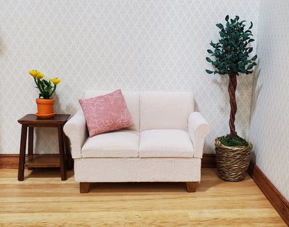 Dollhouse Large Ficus Tree Houseplant in Woven Basket 1:12 Scale Miniature