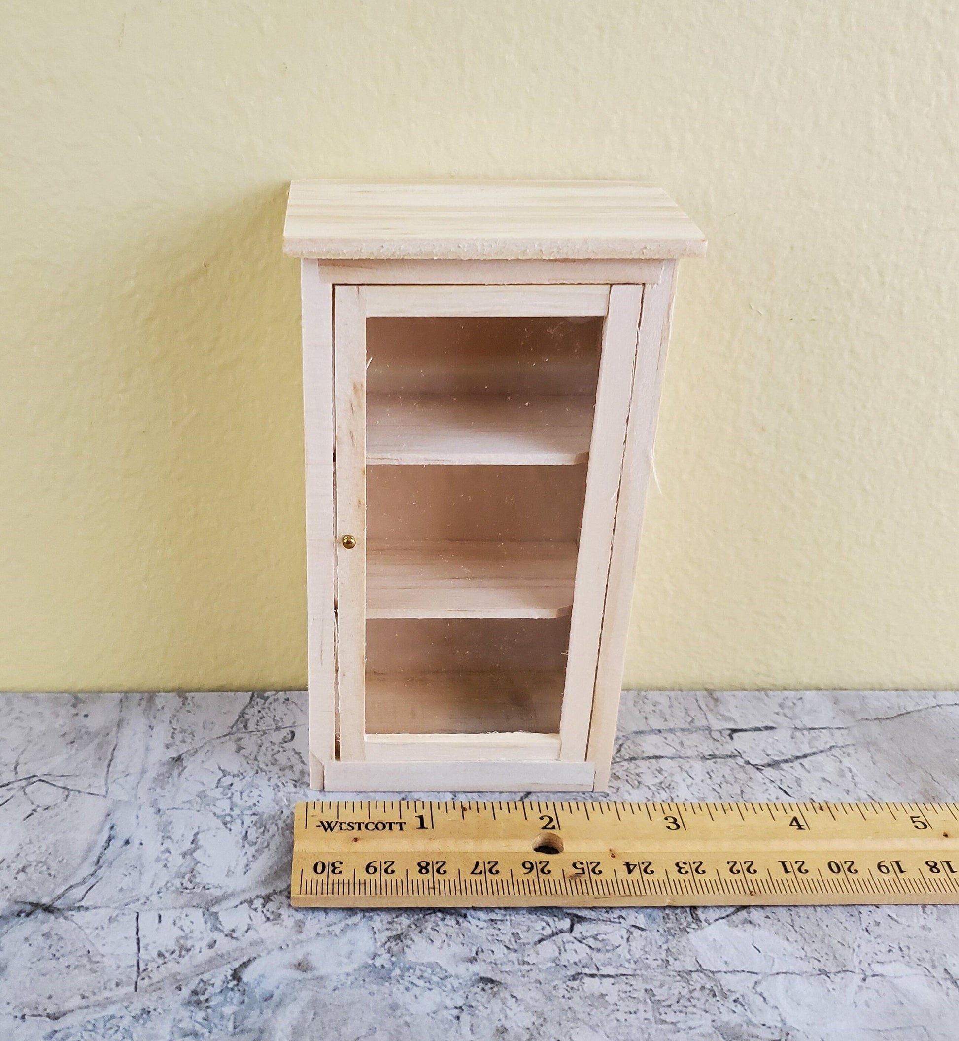 Dollhouse Jelly or Larder Cabinet Cupboard 1:12 Scale Kitchen Furniture Unpainted