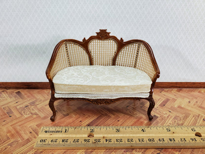 JBM Dollhouse Settee Couch Sofa Louis XV Style 1:12 Scale Miniature Furniture