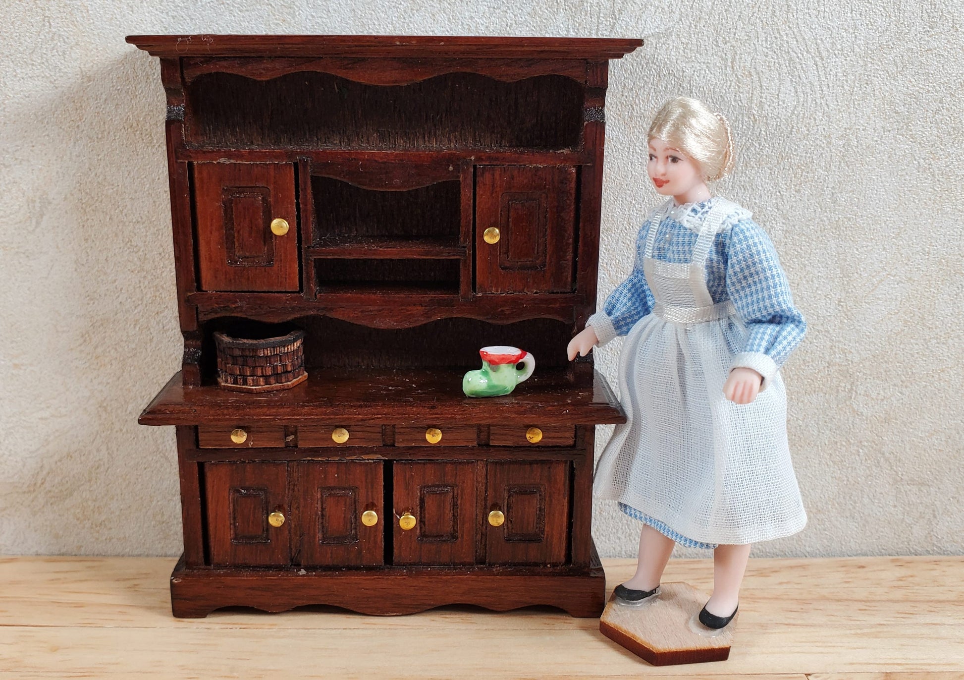 Tiny Elf Boot Mug 1:24 Half Scale Ceramic Miniature Christmas Decor Super Small