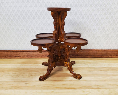 JBM Dollhouse Plant Stand 5 Tier Victorian Style 1:12 Scale Miniature