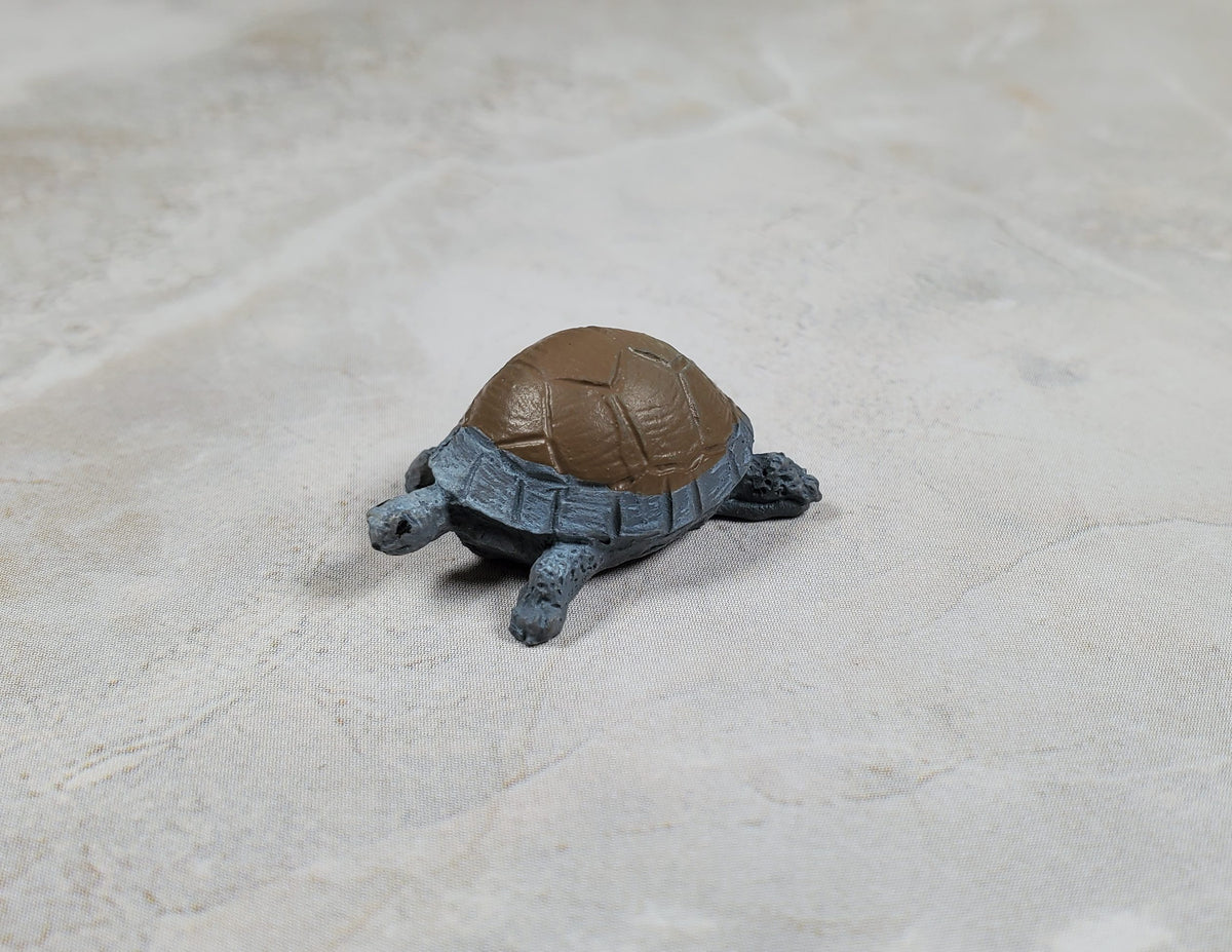 Dollhouse Miniature Tortoise Turtle 1:12 Scale Reptile Pet Resin