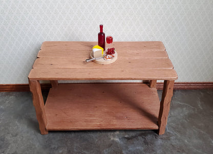 Dollhouse Red Wine Bottle & Filled Glass with Cheese Grapes Knife 1:12 Scale