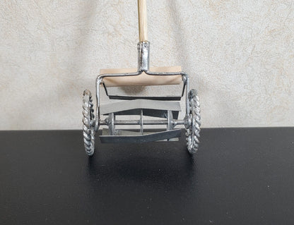 Dollhouse Push Lawn Mower for the Garden or Yard Metal 1:12 Scale Miniature