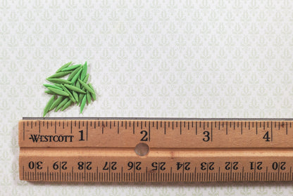 Dollhouse Snow Peas Set of 25 1:12 Scale Miniature Food Kitchen Groceries
