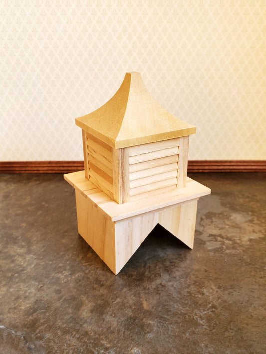 Dollhouse Miniature Roof Cupola Wood Houseworks 1:12 Scale 45 Degree Pitch Roof