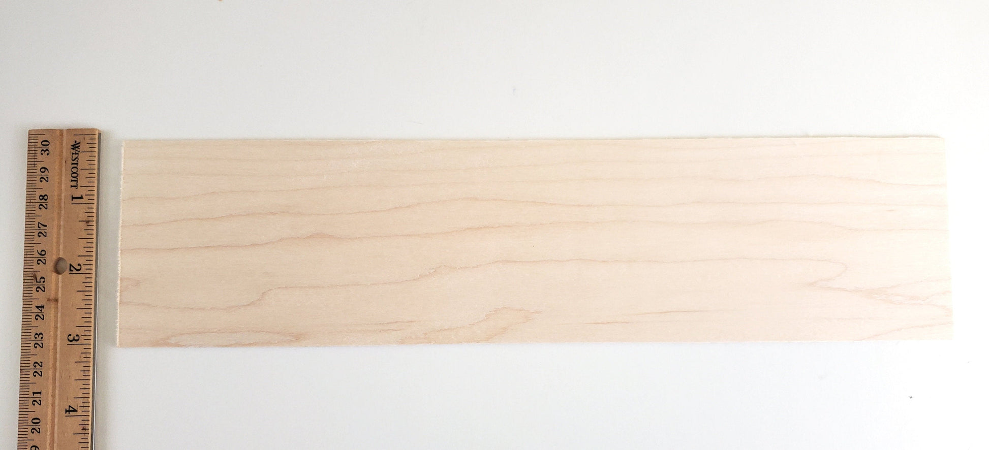 Maple Sheet Plank Thin 1/16" Thick x 3" Wide x 12" Long Kiln Dried Woodworking