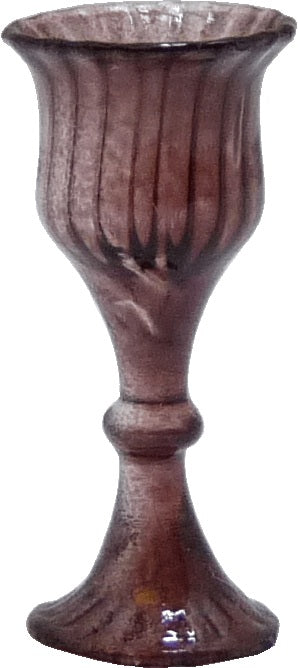 Dollhouse Mauve Wine Glass 1:12 Scale Miniature Kitchen Dining Drinks