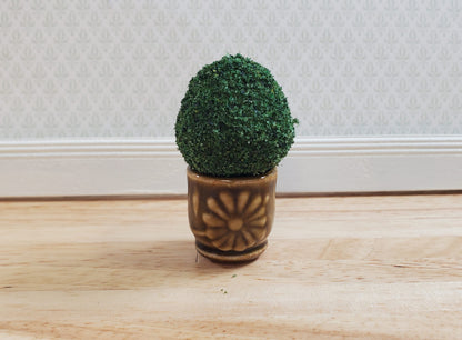 Dollhouse Brown Ceramic Planter Garden Pot 1:12 Scale Falcon Miniatures