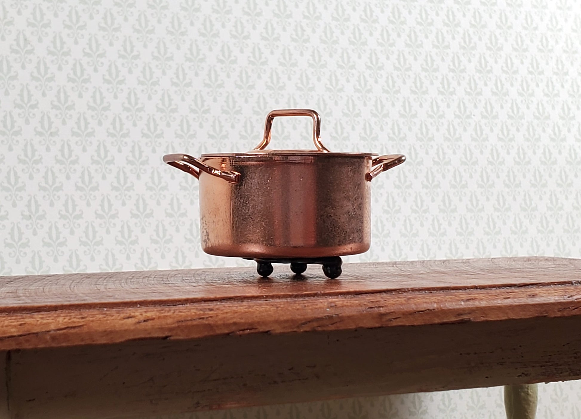 Dollhouse Trivet Hot Plate Black Metal 1:12 Scale Miniature Kitchen Accessory