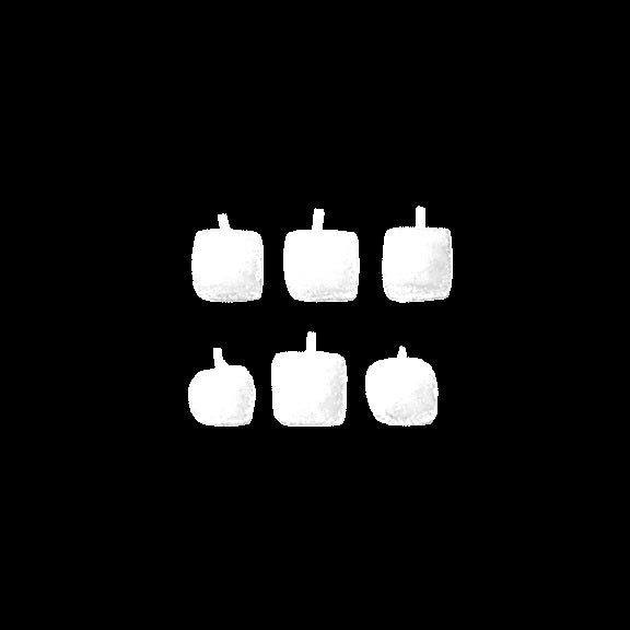 Dollhouse HALF SCALE 1:24 White Candles Set of 6 Miniatures