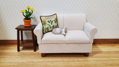 Dollhouse Herb Garden Pillow Handmade 1:12 Scale Miniature