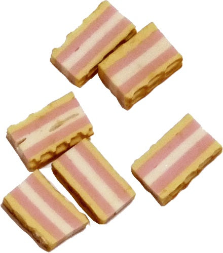 Dollhouse Strawberry Wafer Cookies 1:12 Scale Miniature Food Bakery Treat