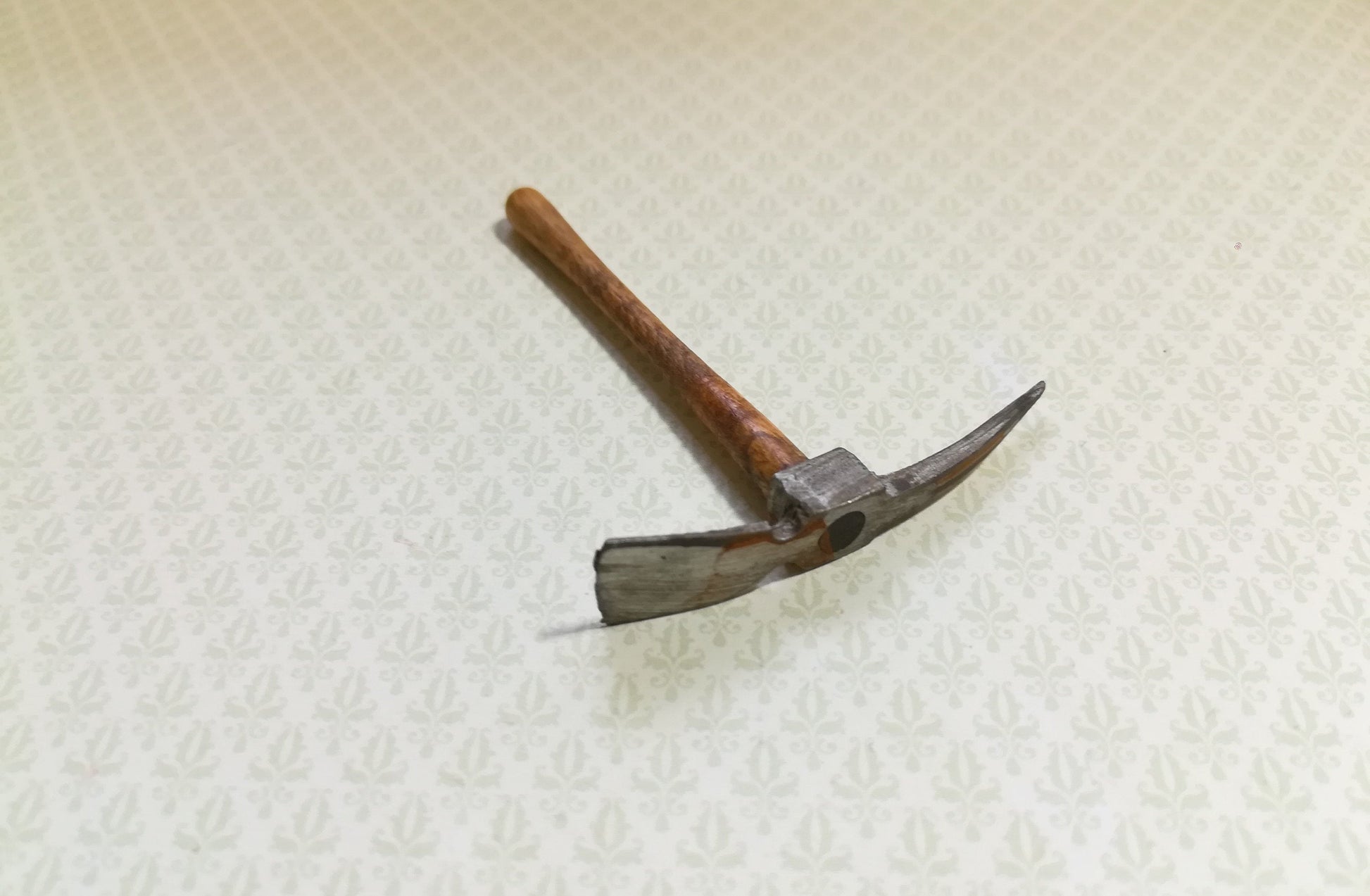 Dollhouse Miniature Mattock Axe Pick Sir Thomas Thumb 1:12 Scale Tool Aged