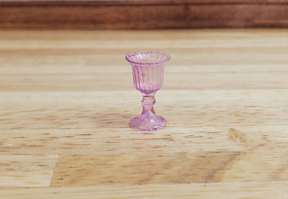 Dollhouse Wine Glass or Water Goblet Lavender 1:12 Miniature Dishes