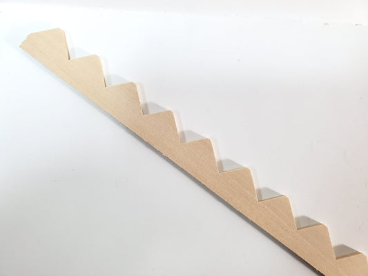 Dollhouse Stair Stringer for Making Stairs DIY Miniature Building 10.5" Ceilings NE897