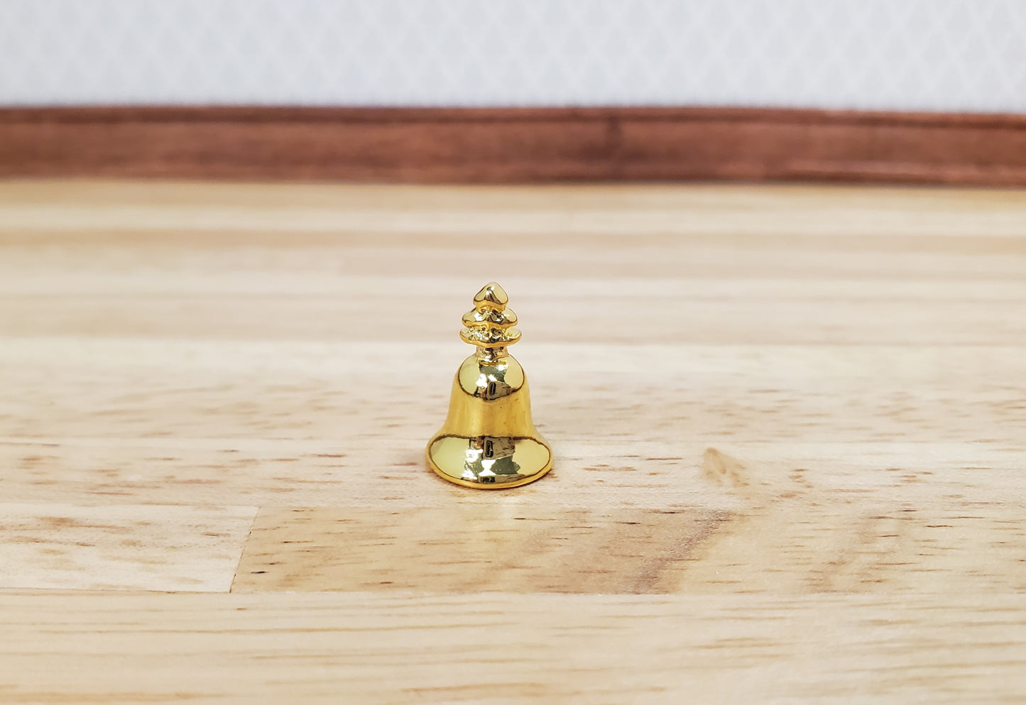 Dollhouse Large Gold Christmas Bell 1:12 Scale Miniature