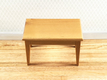 Dollhouse Small Table Kitchen Dining Room Light Oak 1:12 Scale Miniature