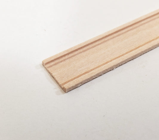 Dollhouse Window Door Casing or Baseboard Molding 1/2" wide x 18" long NE930
