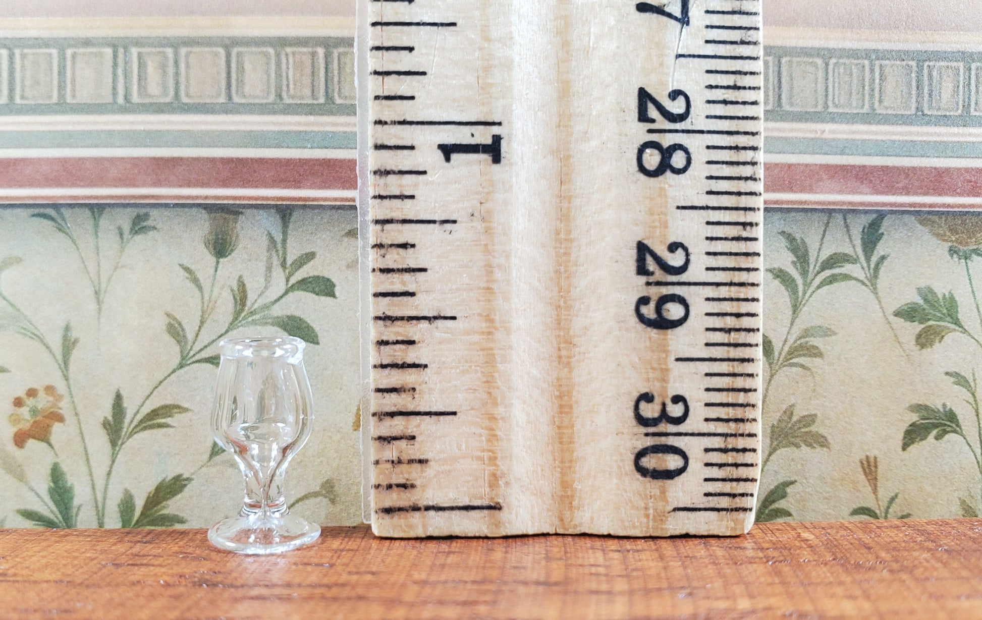 Dollhouse HALF SCALE Narrow Wine Glass 1:24 Miniature Kitchen Dining