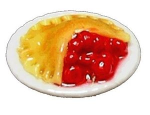 Dollhouse Berry Pie 1:12 Scale Miniature Food Kitchen Bakery