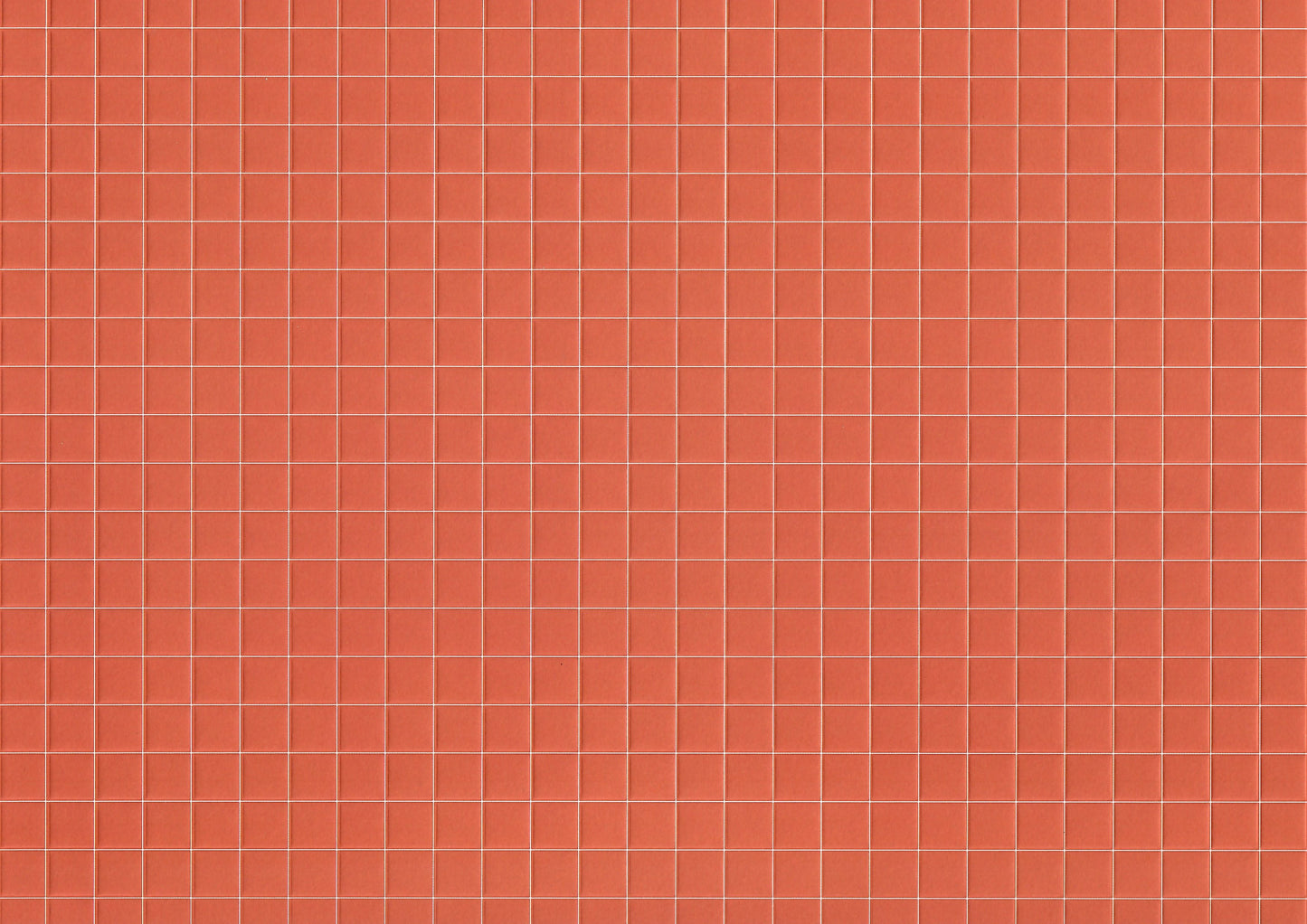 Miniature Quarry Tile Floor Lightly Embossed Faux Flooring Red Card Stock